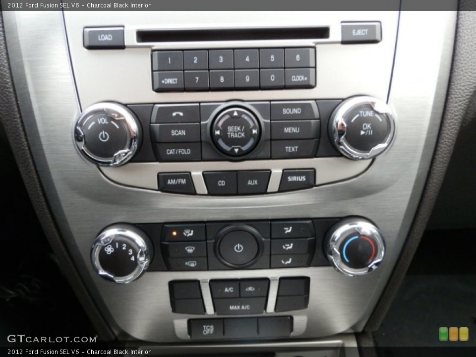 Charcoal Black Interior Controls for the 2012 Ford Fusion SEL V6 #75188605