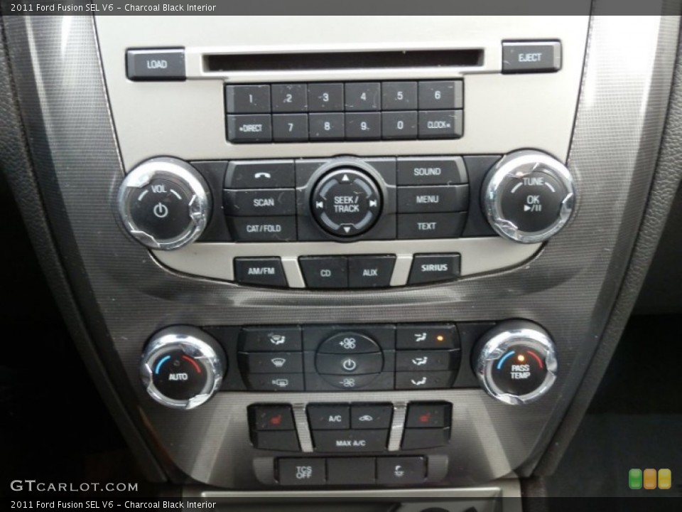 Charcoal Black Interior Controls for the 2011 Ford Fusion SEL V6 #75188966