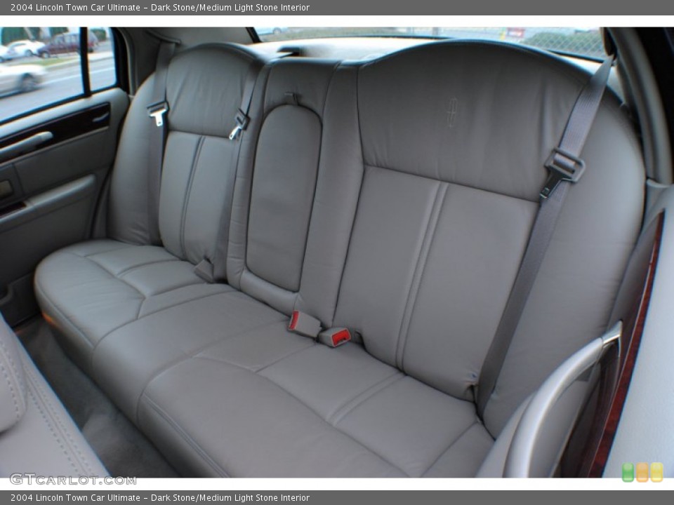 Dark Stone/Medium Light Stone Interior Rear Seat for the 2004 Lincoln Town Car Ultimate #75190358