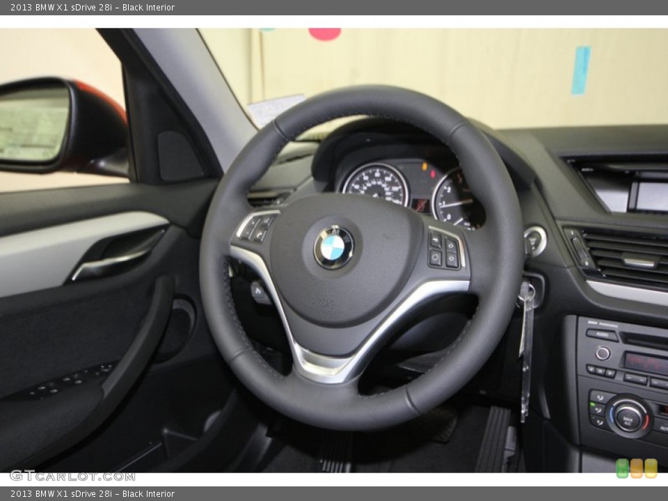 Black Interior Steering Wheel for the 2013 BMW X1 sDrive 28i #75191402