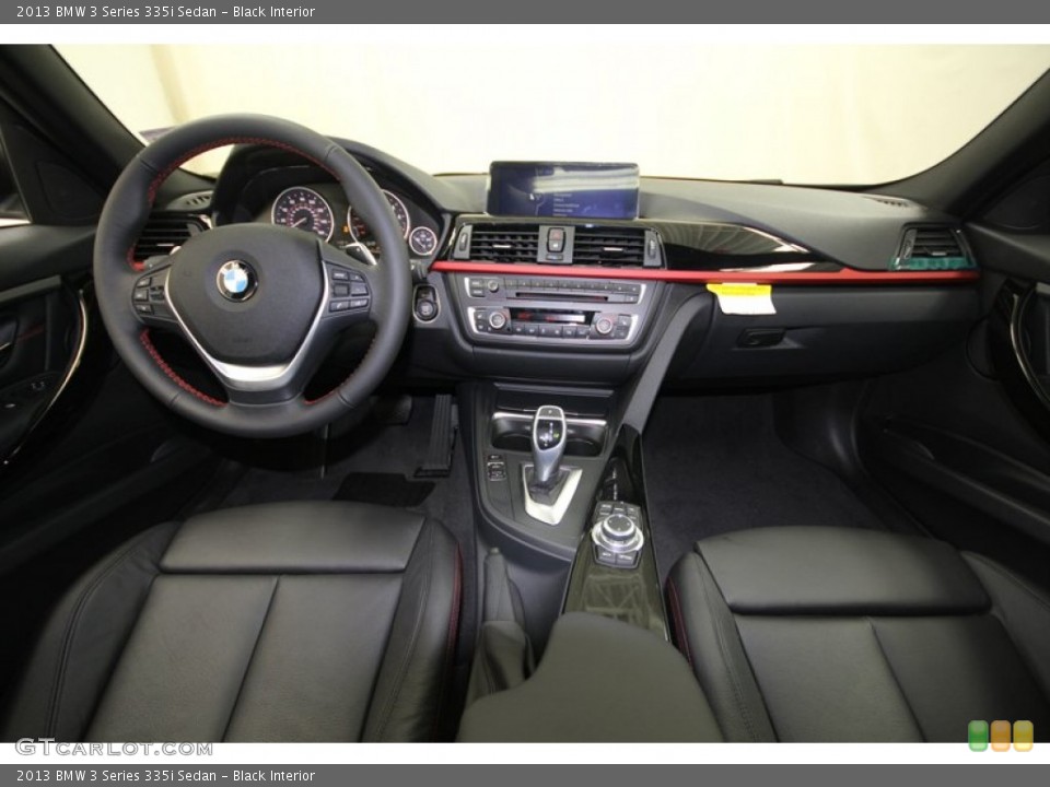 Black Interior Dashboard for the 2013 BMW 3 Series 335i Sedan #75191888