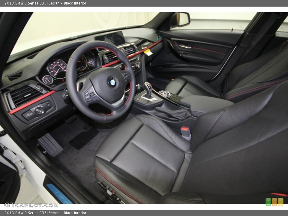 Black Interior Prime Interior for the 2013 BMW 3 Series 335i Sedan #75191930