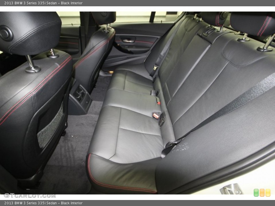 Black Interior Rear Seat for the 2013 BMW 3 Series 335i Sedan #75191938