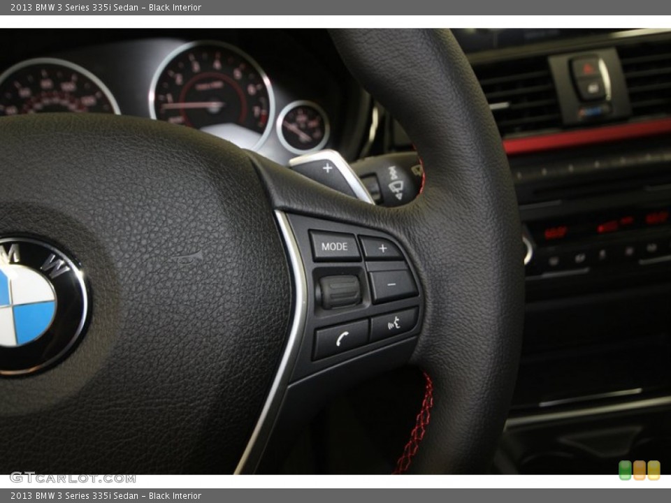 Black Interior Controls for the 2013 BMW 3 Series 335i Sedan #75191996