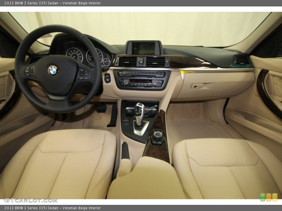 Venetian Beige Interior Dashboard for the 2013 BMW 3 Series 335i Sedan #75192056