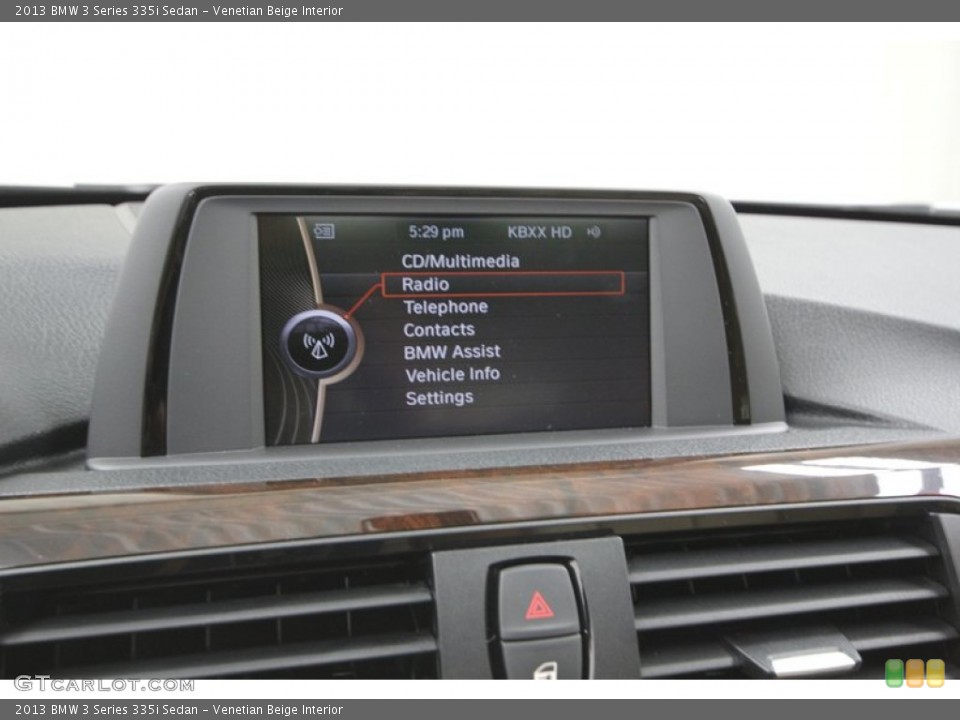 Venetian Beige Interior Navigation for the 2013 BMW 3 Series 335i Sedan #75192130