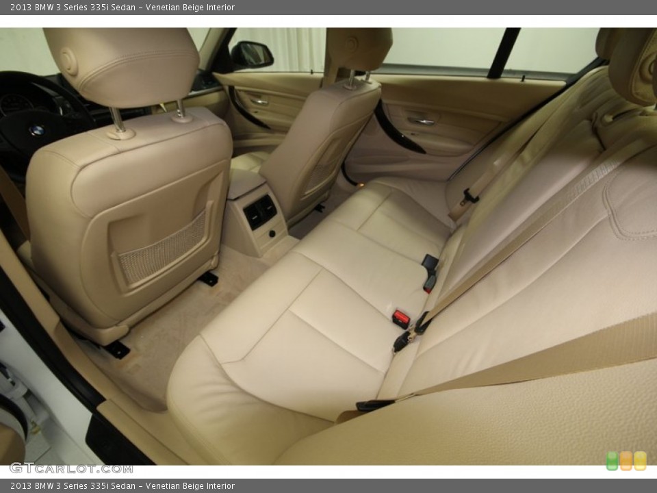 Venetian Beige Interior Rear Seat for the 2013 BMW 3 Series 335i Sedan #75192179