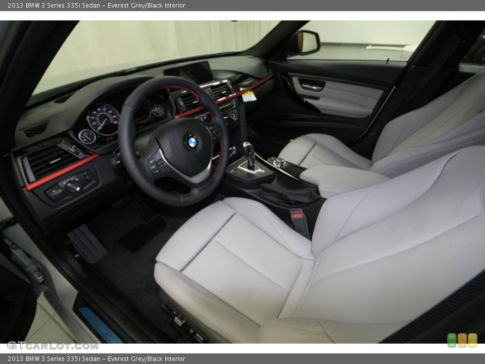 Everest Grey/Black Interior Photo for the 2013 BMW 3 Series 335i Sedan #75192251