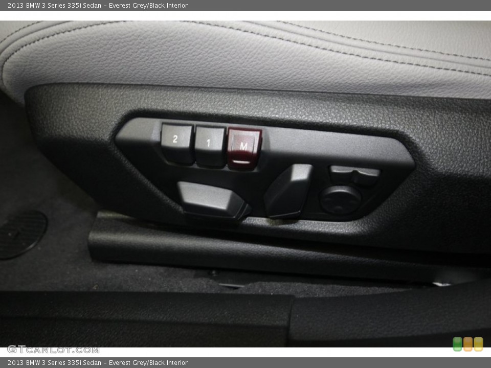 Everest Grey/Black Interior Front Seat for the 2013 BMW 3 Series 335i Sedan #75192281