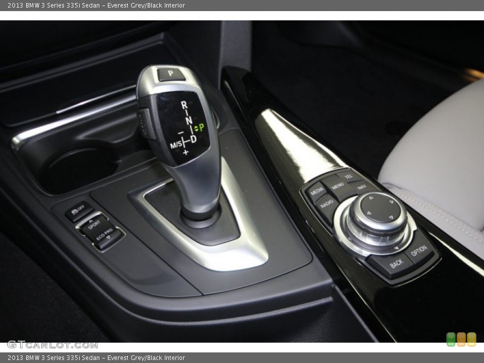 Everest Grey/Black Interior Transmission for the 2013 BMW 3 Series 335i Sedan #75192302