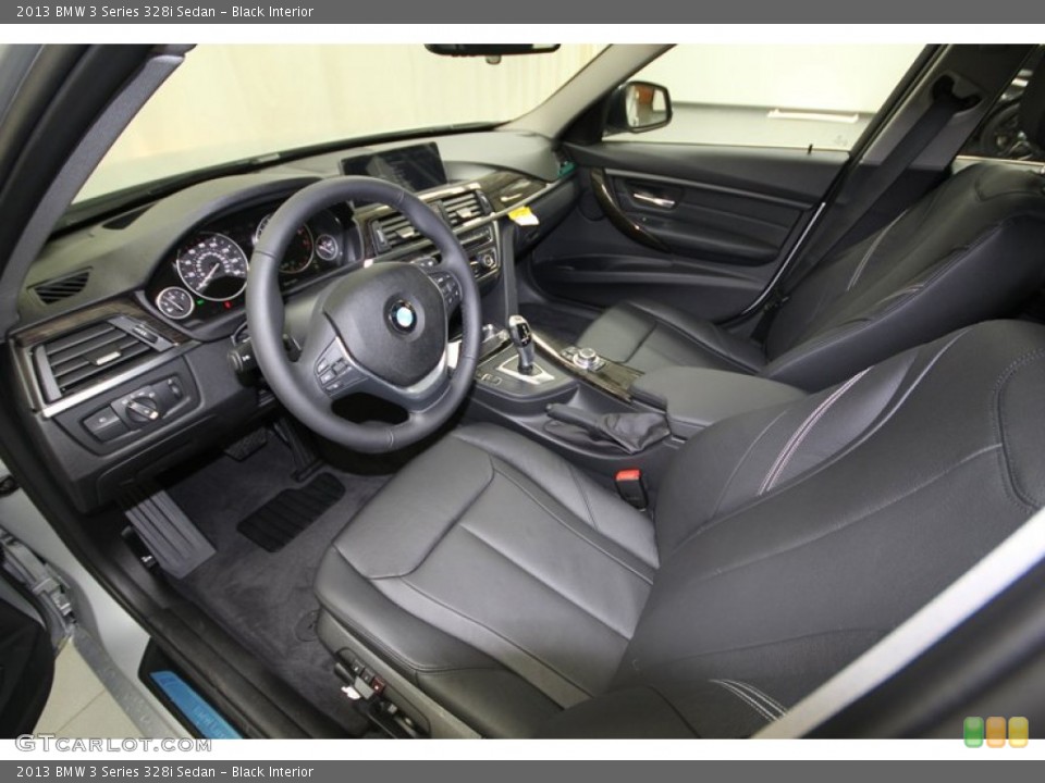 Black Interior Prime Interior for the 2013 BMW 3 Series 328i Sedan #75192954