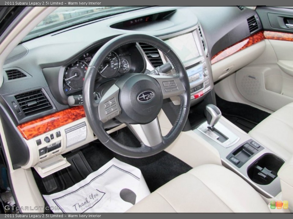 Warm Ivory 2011 Subaru Legacy Interiors