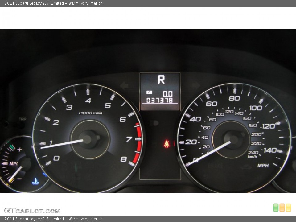 Warm Ivory Interior Gauges for the 2011 Subaru Legacy 2.5i Limited #75194751