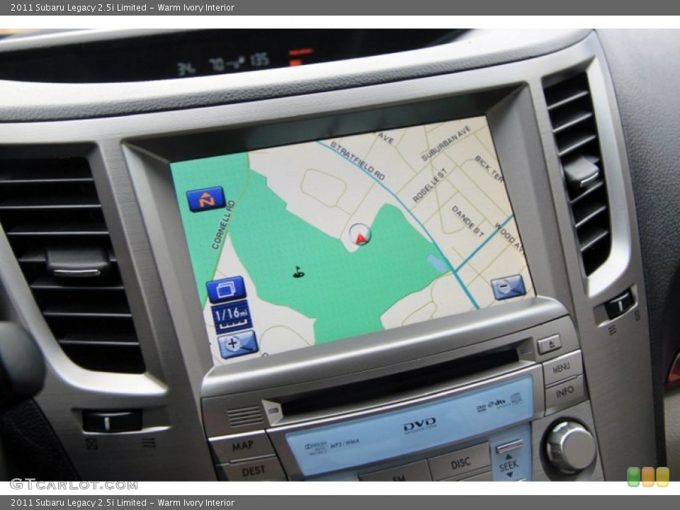 Warm Ivory Interior Navigation for the 2011 Subaru Legacy 2.5i Limited #75194777