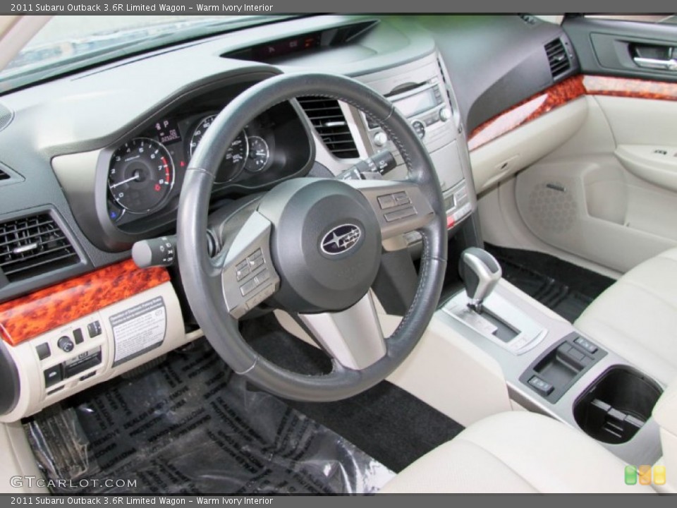 Warm Ivory Interior Prime Interior for the 2011 Subaru Outback 3.6R Limited Wagon #75195816