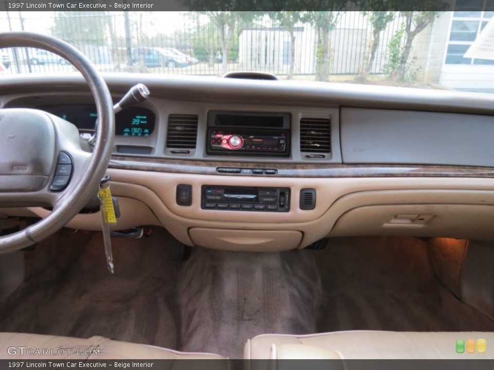 Beige Interior Dashboard for the 1997 Lincoln Town Car Executive #75199143