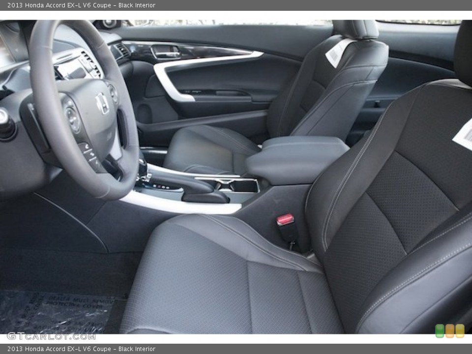 Black Interior Front Seat for the 2013 Honda Accord EX-L V6 Coupe #75202673