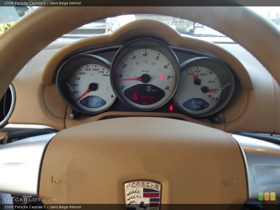 Sand Beige Interior Gauges for the 2006 Porsche Cayman S #75202905