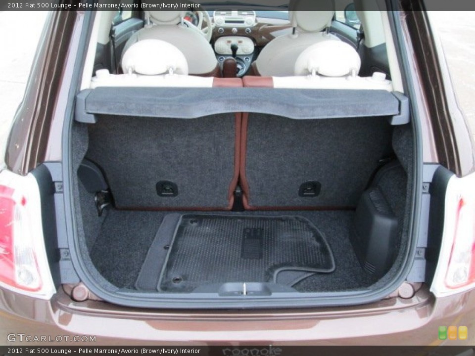 Pelle Marrone/Avorio (Brown/Ivory) Interior Trunk for the 2012 Fiat 500 Lounge #75203178