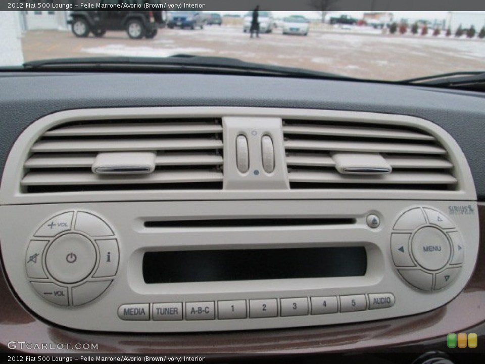 Pelle Marrone/Avorio (Brown/Ivory) Interior Audio System for the 2012 Fiat 500 Lounge #75203301