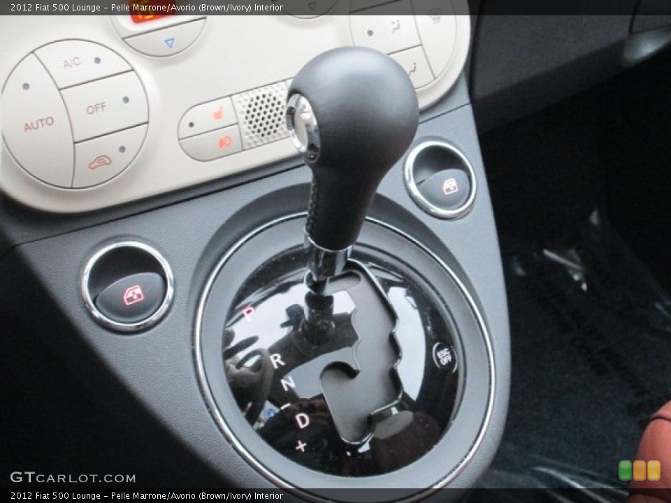 Pelle Marrone/Avorio (Brown/Ivory) Interior Transmission for the 2012 Fiat 500 Lounge #75203334