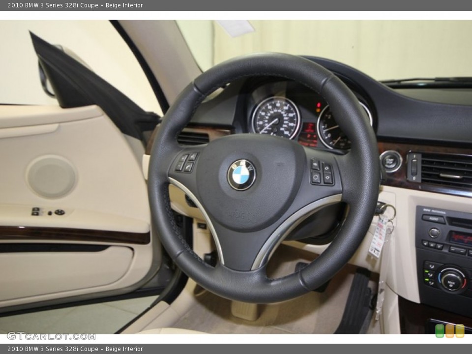 Beige Interior Steering Wheel for the 2010 BMW 3 Series 328i Coupe #75205011