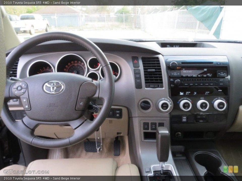 Sand Beige Interior Dashboard for the 2010 Toyota Sequoia SR5 4WD #75205473