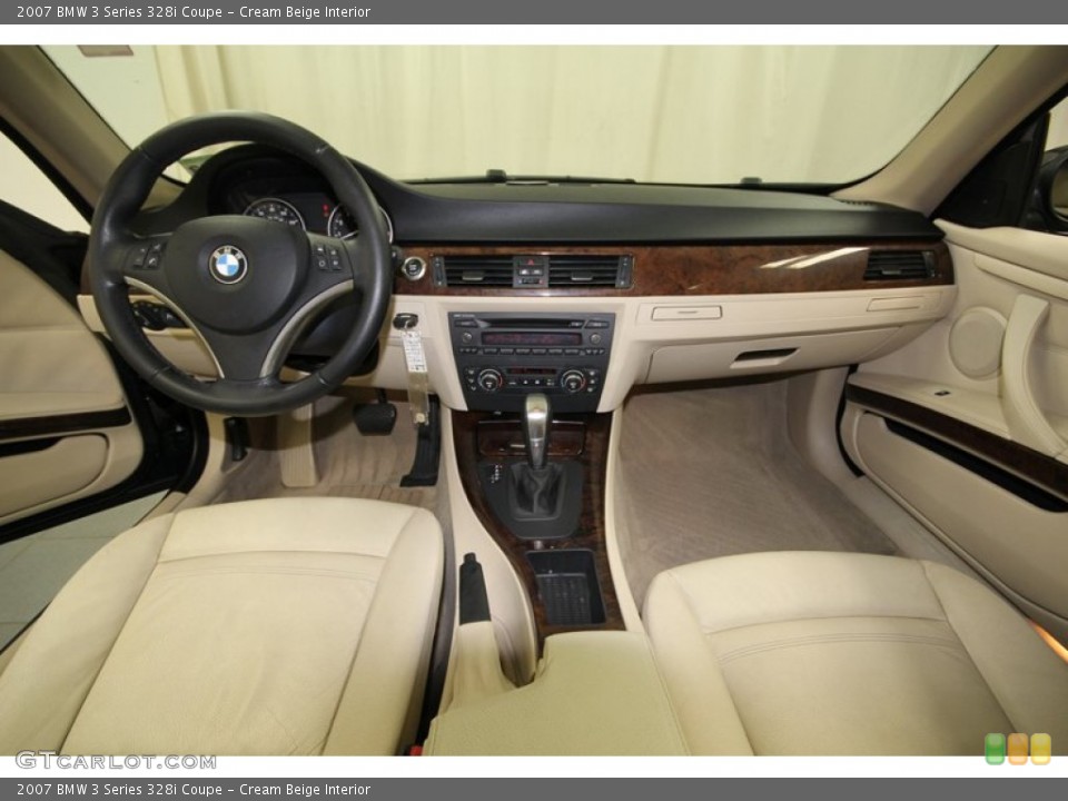 Cream Beige Interior Dashboard for the 2007 BMW 3 Series 328i Coupe #75205992