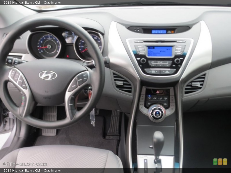 Gray Interior Dashboard for the 2013 Hyundai Elantra GLS #75206997