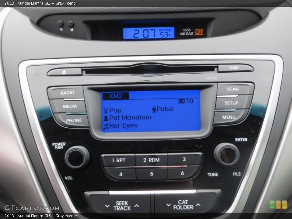 Gray Interior Controls for the 2013 Hyundai Elantra GLS #75207024
