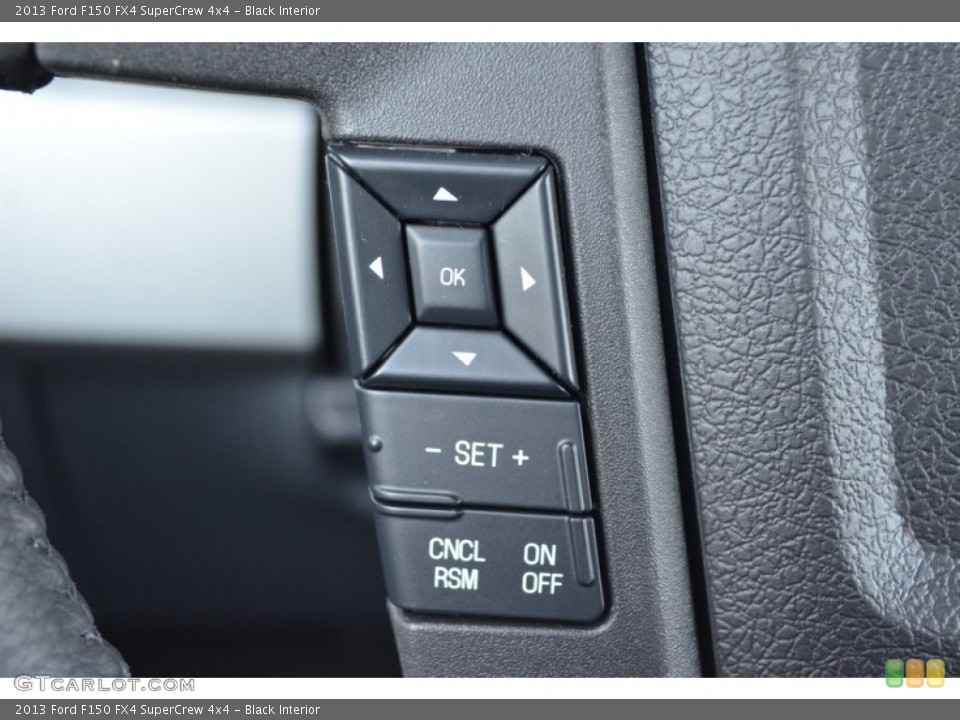 Black Interior Controls for the 2013 Ford F150 FX4 SuperCrew 4x4 #75207131