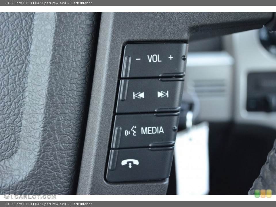 Black Interior Controls for the 2013 Ford F150 FX4 SuperCrew 4x4 #75207185