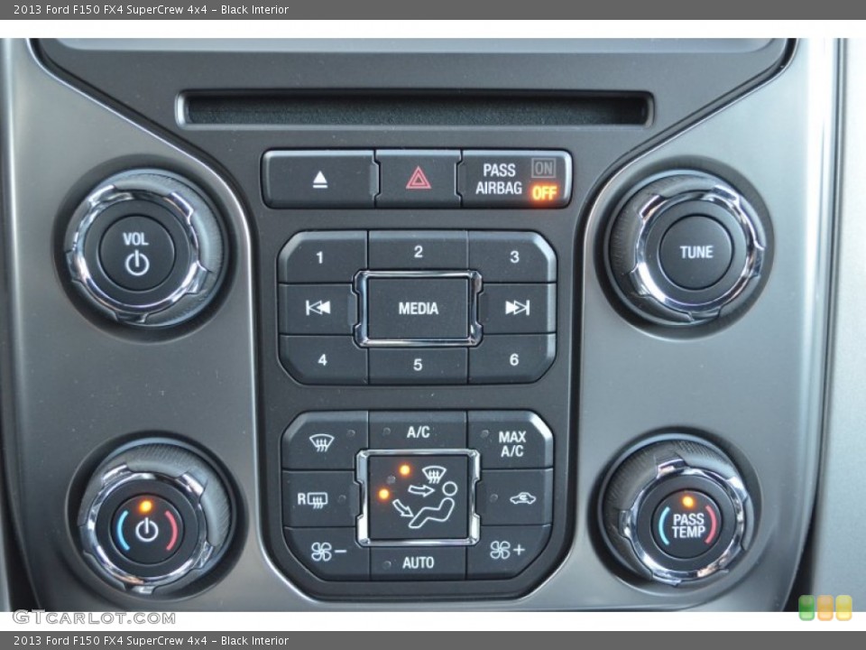 Black Interior Controls for the 2013 Ford F150 FX4 SuperCrew 4x4 #75207279