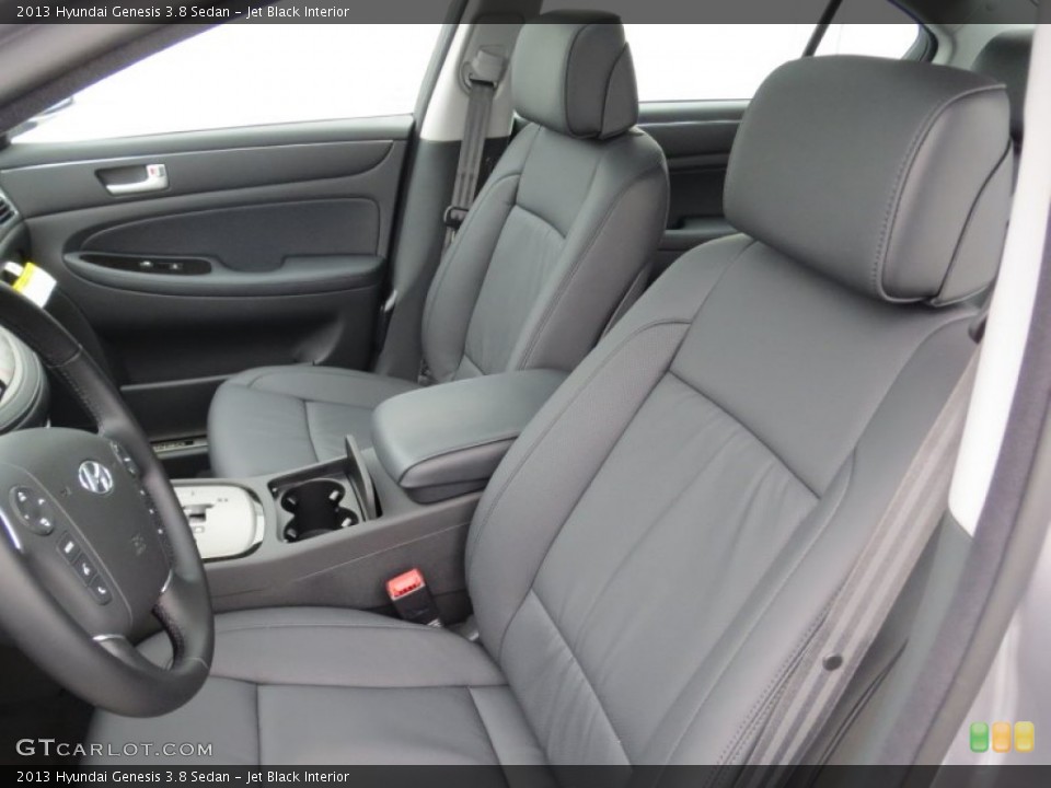 Jet Black Interior Front Seat for the 2013 Hyundai Genesis 3.8 Sedan #75207915