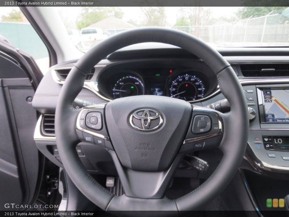 Black Interior Steering Wheel for the 2013 Toyota Avalon Hybrid Limited #75209106
