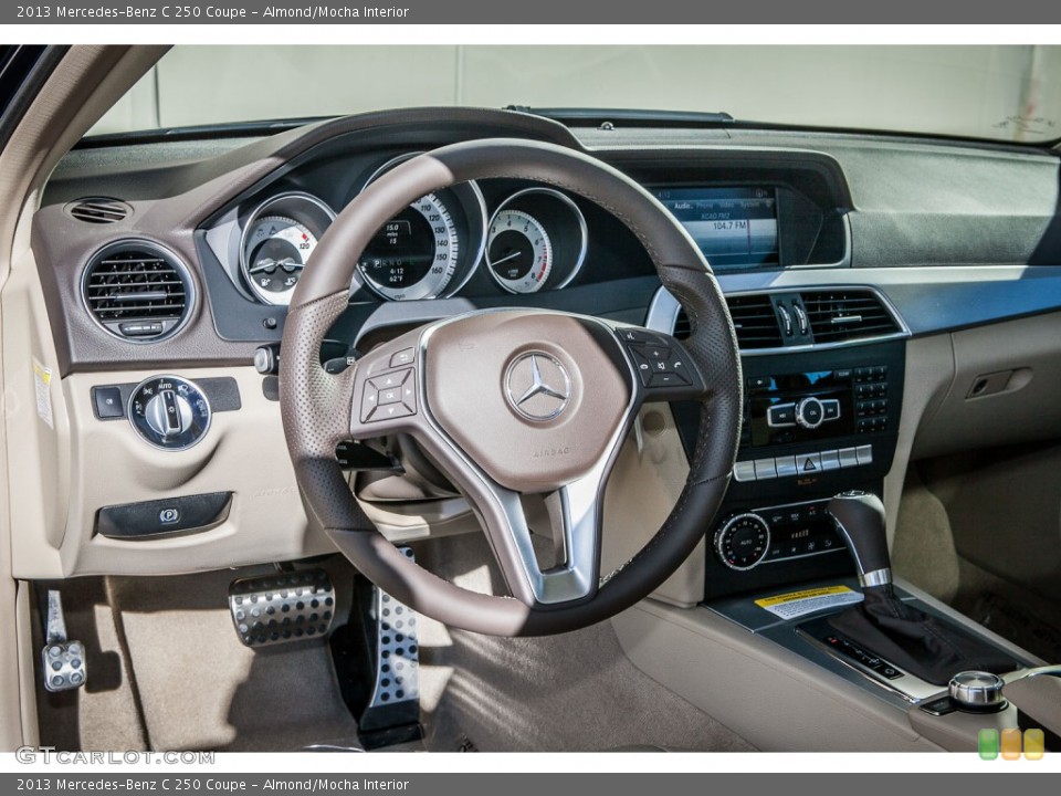 Almond/Mocha Interior Dashboard for the 2013 Mercedes-Benz C 250 Coupe #75209243