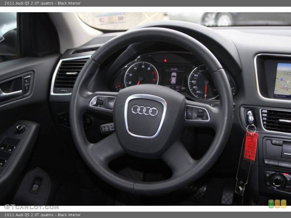 Black Interior Steering Wheel for the 2011 Audi Q5 2.0T quattro #75210417