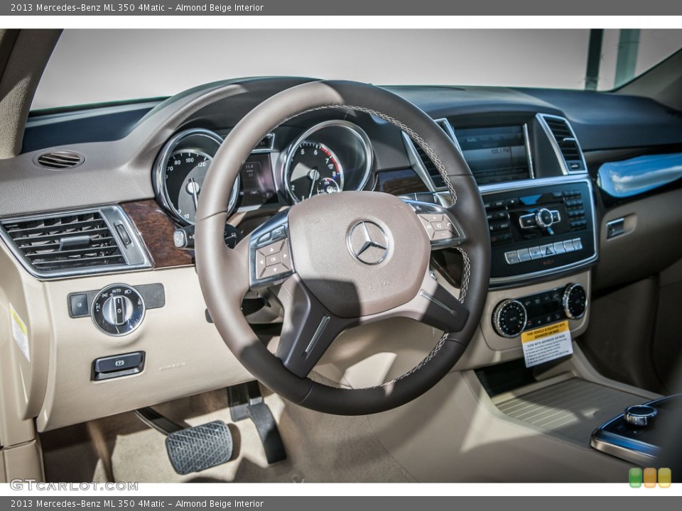 Almond Beige Interior Steering Wheel for the 2013 Mercedes-Benz ML 350 4Matic #75212610