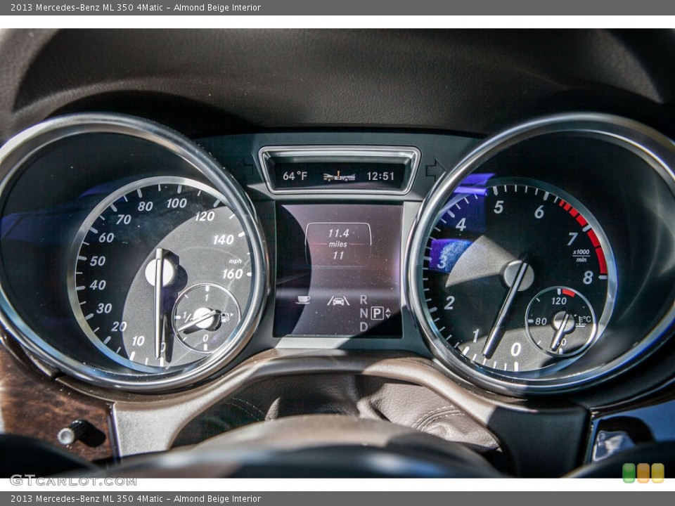 Almond Beige Interior Gauges for the 2013 Mercedes-Benz ML 350 4Matic #75212632