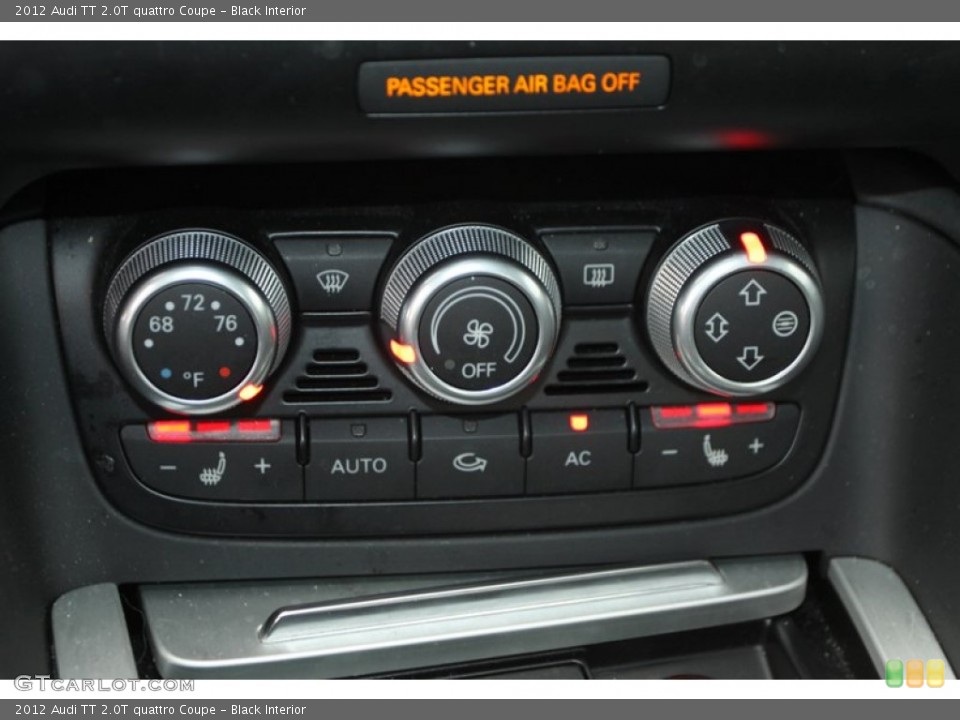 Black Interior Controls for the 2012 Audi TT 2.0T quattro Coupe #75213331