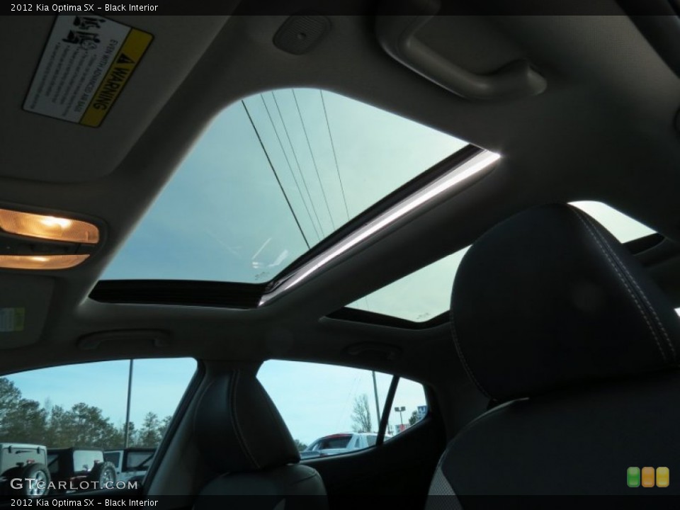 Black Interior Sunroof for the 2012 Kia Optima SX #75214038