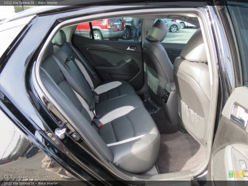 Black Interior Rear Seat for the 2012 Kia Optima SX #75214068