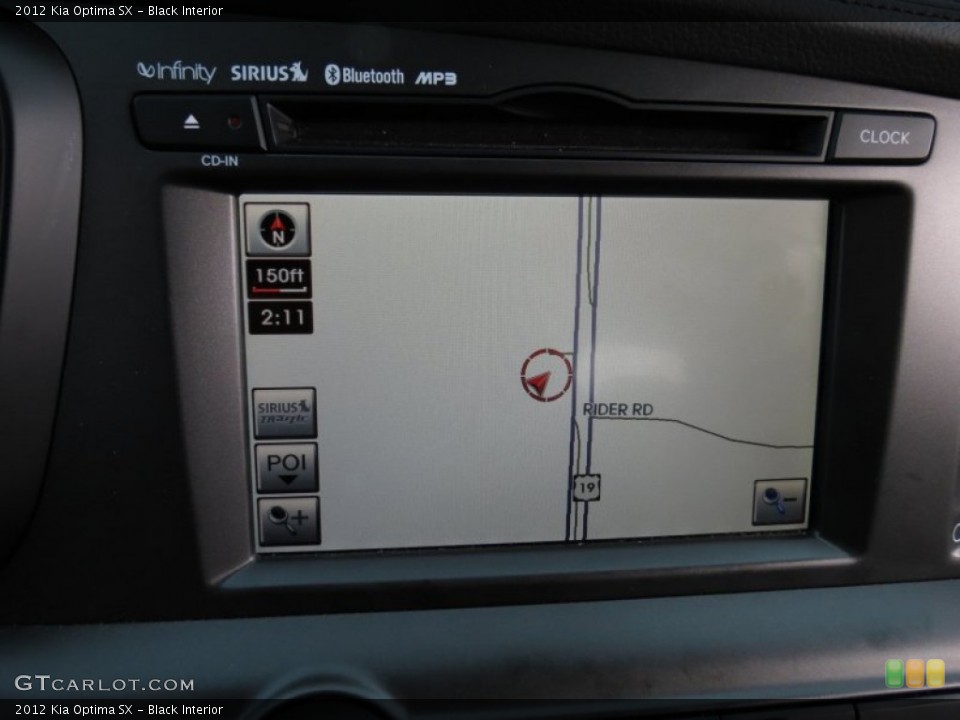 Black Interior Navigation for the 2012 Kia Optima SX #75214189