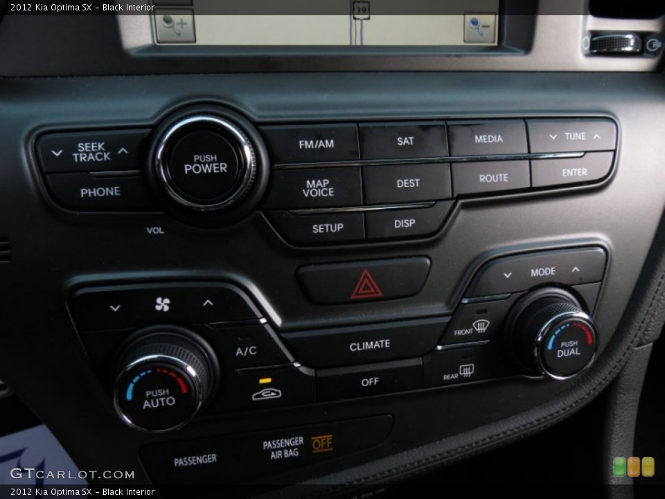 Black Interior Controls for the 2012 Kia Optima SX #75214206