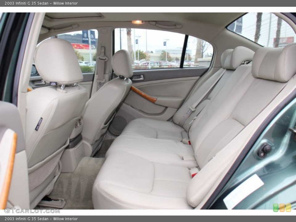 Willow Interior Rear Seat for the 2003 Infiniti G 35 Sedan #75214362