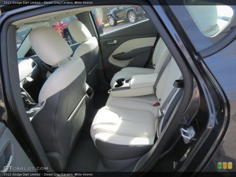 Diesel Gray/Ceramic White Interior Rear Seat for the 2013 Dodge Dart Limited #75215400
