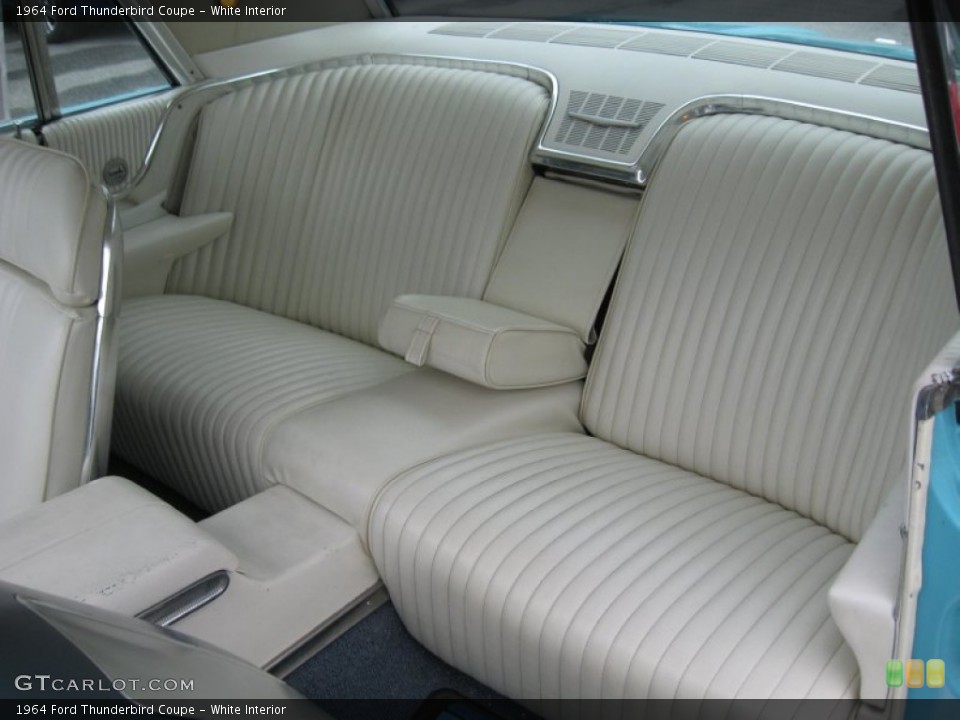 White Interior Rear Seat for the 1964 Ford Thunderbird Coupe #75218340