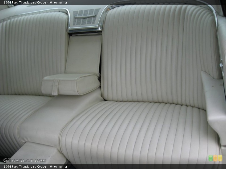 White Interior Rear Seat for the 1964 Ford Thunderbird Coupe #75218364