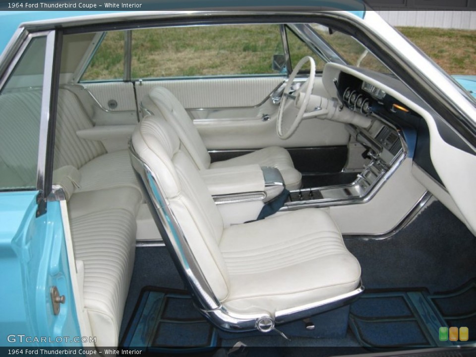 White Interior Photo for the 1964 Ford Thunderbird Coupe #75218383