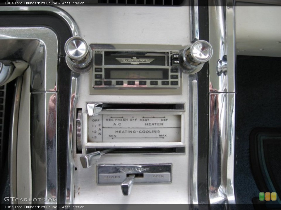 White Interior Controls for the 1964 Ford Thunderbird Coupe #75218436